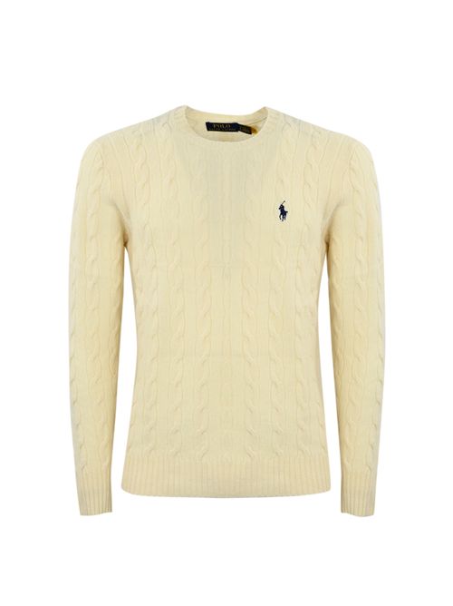 Maglione a trecce misto cashmere Natural POLO RALPH LAUREN | 710876762010
